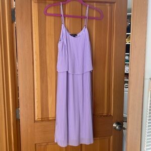 Purple pleated dress